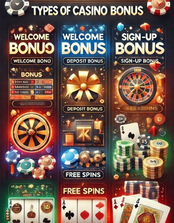 Types of Casino Bonus UK